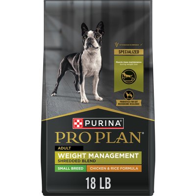 Purina Pro Plan Purina Pro Plan Weight Management Chicken Adult Small Breed Formula Dry Dog Food, 18-lb bag