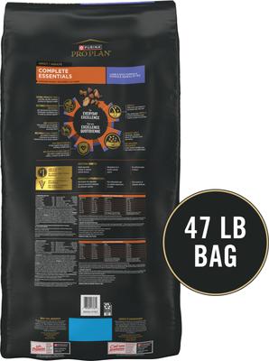 Show full view: Purina Pro Plan Complete Essentials Adult Shredded Blend Lamb & Rice High Protein Formula with Probiotics Dry Dog Food, 47-lb bag slide 3 of 12