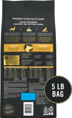 Show full view: Purina Pro Plan Bright Mind Adult 7+ Chicken & Rice Formula Dry Dog Food, 5-lb bag slide 3 of 12