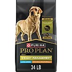 Purina Pro Plan Adult Large Breed Weight Management Chicken & Rice Formula Dry Dog Food, 34-lb bag