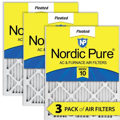 Show full view: Nordic Pure Pleated MERV 10 Air Filters, 14 x 24 x 1-in, 3 count slide 1 of 9