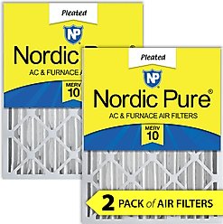 Nordic Pure Pleated MERV 10 Air Filters, 20 x 25 x 4-in, 2 count