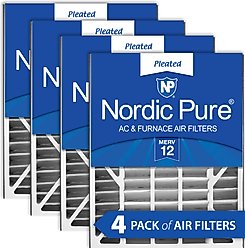 Nordic Pure Air Bear Replacement 255649-102 MERV 12 Air Filters, 20 x 25 x 5-in AB, 4 count