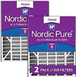 Nordic Pure Air Bear Replacement 255649-102 MERV 8 Air Filters, 20 x 25 x 5-in AB, 2 count