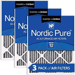 Nordic Pure Honeywell/Lennox MERV 12 Pleated Plus Carbon Replacement Air Filters