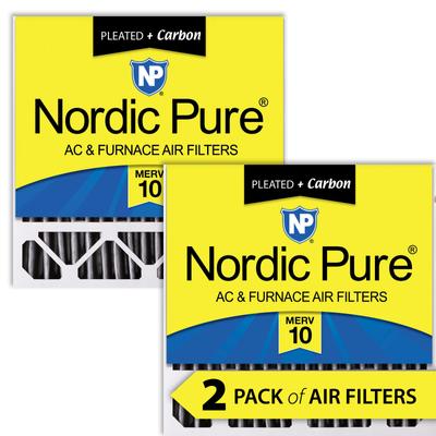 Show full view: Nordic Pure Honeywell/Lennox MERV 10 Pleated Plus Carbon Replacement Furnace Filters, 20 x 20 x 5-in H, 2 count slide 1 of 8