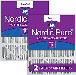 Nordic Pure Lennox X6673_X6675 Replacement MERV 8 Air Filters, 20 x 25 x 5-in LxRED, 2 count