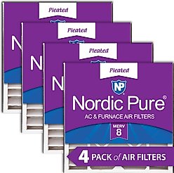 Nordic Pure Air Bear Replacement 255649-103 MERV 8 Air Filters, 20 x 20 x 5-in AB, 4 count