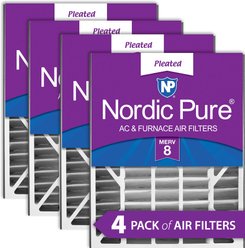 Nordic Pure Air Bear Replacement 255649-102 MERV 8 Air Filters, 20 x 25 x 5-in AB, 4 count