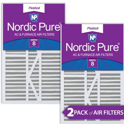 Show full view: Nordic Pure Goodman/Carrier/Amana Replacement MERV 8 Air Filters, 16 x 25 x 5-in, 2 count slide 1 of 9