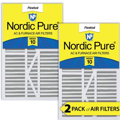 Show full view: Nordic Pure Goodman/Carrier/Amana Replacement MERV 10 Air Filters, 16 x 25 x 5-in, 2 count slide 1 of 9