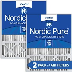 Nordic Pure Lennox X6673_X6675 Replacement MERV 12 Air Filters, 20 x 25 x 5-in LxRED, 2 count