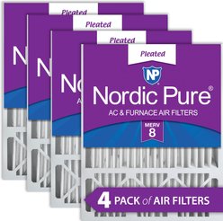 Nordic Pure Lennox X6673_X6675 Replacement MERV 8 Air Filters, 20 x 25 x 5-in LxRED, 4 count