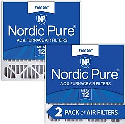 Nordic Pure Honeywell/Lennox Replacement MERV 12 Air Filters, 20 x 20 x 5-in H, 2 count
