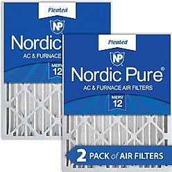 Nordic Pure Pleated MERV 12 Air Filters, 20 x 25 x 4-in, 2 count