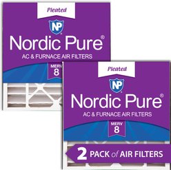 Nordic Pure Air Bear Replacement 255649-103 MERV 8 Air Filters, 20 x 20 x 5-in AB, 2 count