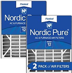 Nordic Pure Air Bear Replacement 255649-102 MERV 12 Air Filters, 20 x 25 x 5-in AB, 2 count