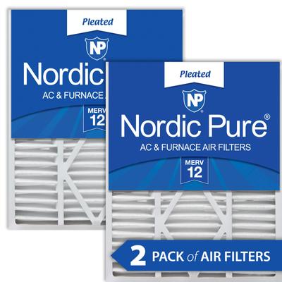 Show full view: Nordic Pure Goodman/Carrier/Amana Replacement MERV 12 Air Filters, 20 x 25 x 5-in, 2 count slide 1 of 9