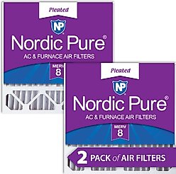 Nordic Pure Honeywell/Lennox Replacement MERV 8 Air Filters, 20 x 20 x 5-in H, 2 count