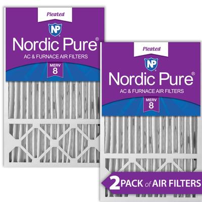 Show full view: Nordic Pure Honeywell/Lennox Replacement MERV 8 Air Filters, 16 x 25 x 5-in H, 2 count slide 1 of 9