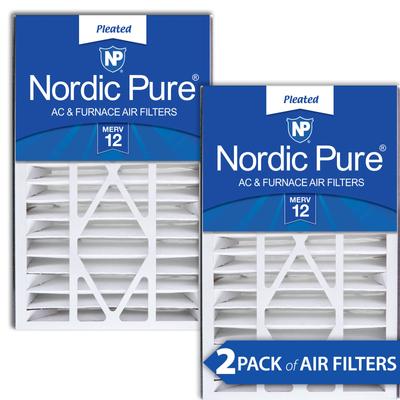 Show full view: Nordic Pure Air Bear Replacement 259112-105 MERV 12 Air Filters, 16 x 25 x 5-in AB, 2 count slide 1 of 9