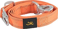 Browning Classic Webbing Safety Orange Dog Leash with Reflective Stitching, Small: 6-ft long, 1-in wide