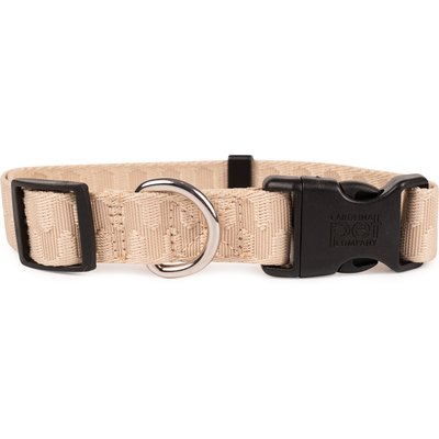 Carolina Pet Carolina Pet Checkered Wave Dog Collar, Wavy Tan, Large: 18 to 22-in neck, 1-in wide