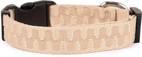 Show full view: Carolina Pet Checkered Wave Dog Collar, Wavy Tan, Medium: 14 to 18-in neck, 3/4-in wide slide 2 of 8