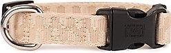 Carolina Pet Checkered Wave Dog Collar, Wavy Tan, Small: 10 to 14-in neck, 3/4-in wide