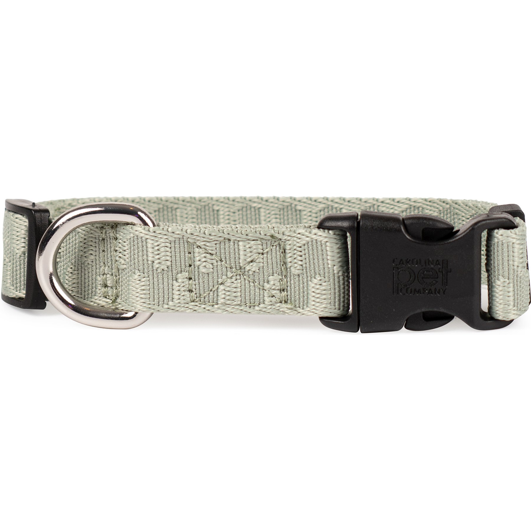 Carolina Pet Checkered Wave Dog Collar, Wavy Green, Medium: 14 to 18-in neck, 3/4-in wide