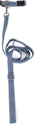 Show full view: Carolina Pet Checkered Wave Dog Collar, Wavy Blue, Small: 10 to 14-in neck, 3/4-in wide slide 5 of 9