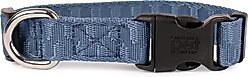 Carolina Pet Checkered Wave Dog Collar, Wavy Blue, Medium: 14 to 18-in neck, 3/4-in wide