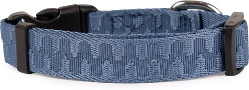Show full view: Carolina Pet Checkered Wave Dog Collar, Wavy Blue, Small: 10 to 14-in neck, 3/4-in wide slide 3 of 9