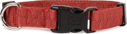 Carolina Pet Checkered Wave Dog Collar, Wavy Red, Large: 18 to 22-in neck, 1-in wide