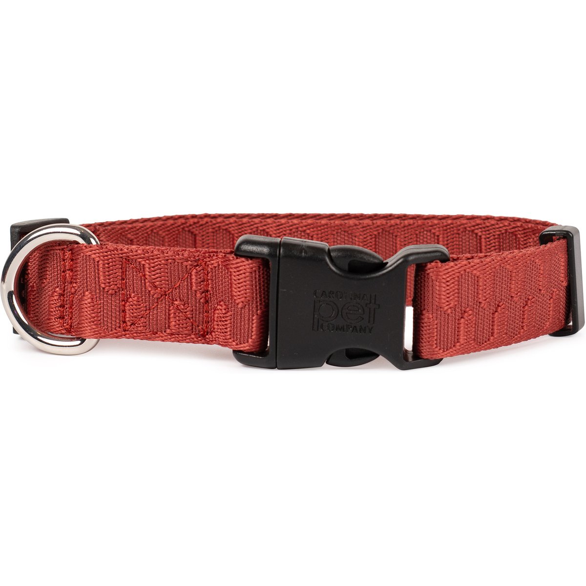 Carolina Pet Checkered Wave Dog Collar, Wavy Red, Large: 18 to 22-in neck, 1-in wide