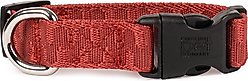 Carolina Pet Checkered Wave Dog Collar, Wavy Red, Small: 10 to 14-in neck, 3/4-in wide