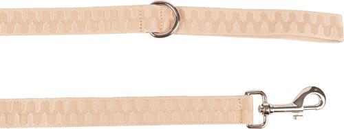 Show full view: Carolina Pet Checkered Wave Dog Leash, Wavy Tan, 6-ft long, 1-in wide slide 3 of 6