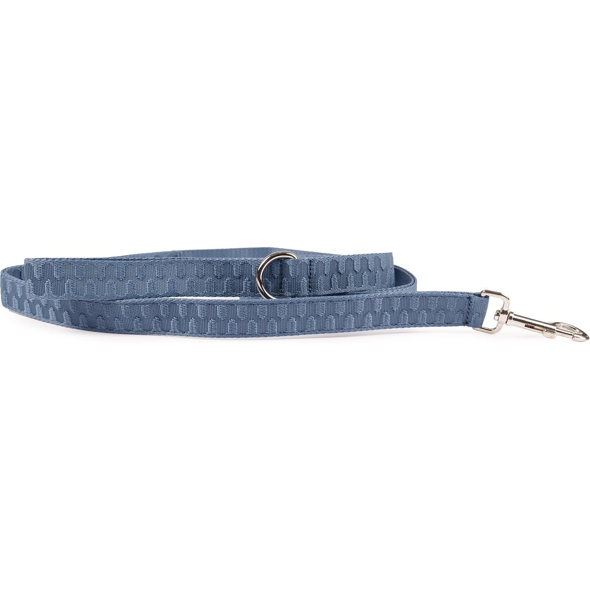 Carolina Pet Checkered Wave Dog Leash, Wavy Blue, 6-ft long, 1-in wide