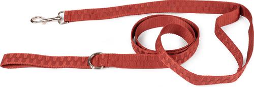 Show full view: Carolina Pet Checkered Wave Dog Leash, Wavy Red, 6-ft long, 1-in wide slide 2 of 7