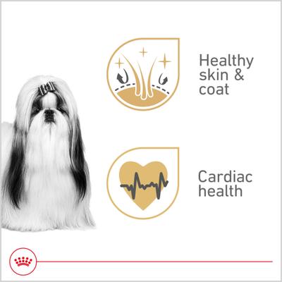 Show full view: Royal Canin Breed Health Nutrition Shih Tzu Adult Loaf In Sauce Canned Dog Food, 3-oz, case of 24 slide 4 of 12