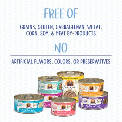 Show full view: Weruva Classic Press Your Dinner Chicken Pate Grain-Free Wet Cat Food, 10.0-oz can, case of 12 slide 7 of 13