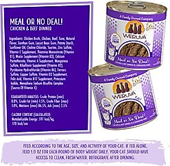 Weruva Classic Meal or No Deal! Chicken & Beef Pate Grain-Free Wet Cat Food, 10.0-oz can, case of 12 slide 2 of 8