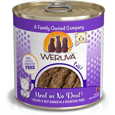 Weruva Weruva Classic Meal or No Deal! Chicken & Beef Pate Grain-Free Wet Cat Food, 10.0-oz can, case of 12