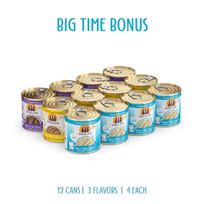 Show full view: Weruva Classic Cat Pate Big Time Bonus Round Variety Pack Wet Cat Food, 10.0-oz can, case of 12 slide 3 of 10