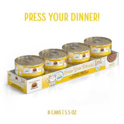 Show full view: Weruva Classic Press Your Dinner Chicken Pate Grain-Free Wet Cat Food, 5.5-oz, 8 count slide 3 of 14