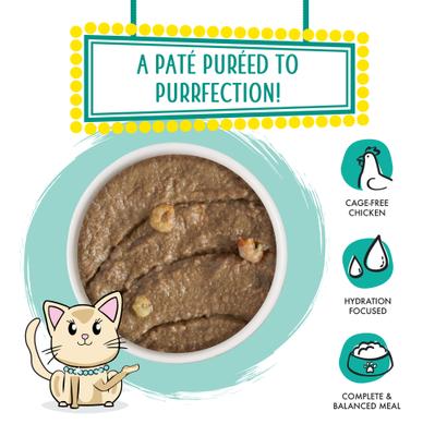 Show full view: Weruva Classic Cat Meows n' Holler PurrAmid Chicken & Shrimp Pate Canned Cat Food, 5.5-oz can, case of 8 slide 4 of 13