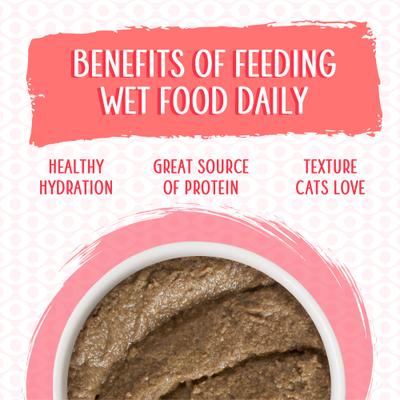 Show full view: Weruva Classic Cat Jolly Good Fares Chicken & Salmon Pate Canned Cat Food, 5.5-oz can, case of 8 slide 6 of 13