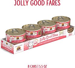 Weruva Classic Cat Jolly Good Fares Chicken & Salmon Pate Canned Cat Food, 5.5-oz can, case of 8 slide 2 of 9
