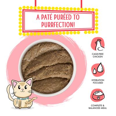 Show full view: Weruva Classic Cat Jolly Good Fares Chicken & Salmon Pate Canned Cat Food, 3-oz can, case of 12 slide 4 of 13