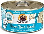 Weruva Classic Press Your Lunch! Chicken Pate Grain-Free Wet Cat Food, 3-oz can, case of 12
